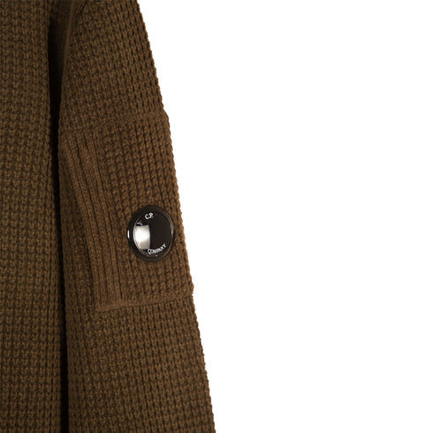 C.P. Company Chenille Cotton Jumper Ivy Green 683 13CMKN016A-005558G Degli Uberti